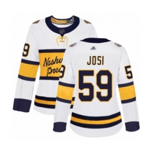 Women's Nashville Predators #59 Roman Josi Authentic White 2020 Winter Classic Hockey Jersey