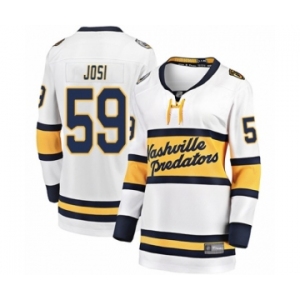 Women's Nashville Predators #59 Roman Josi Fanatics Branded White 2020 Winter Classic Breakaway Hockey Jersey