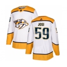 Youth Nashville Predators #59 Roman Josi Authentic White Away Hockey Jersey