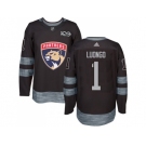 Florida Panthers #1 Roberto Luongo Black 1917-2017 100th Anniversary Stitched NHL Jersey