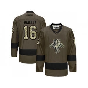 Florida Panthers #16 Aleksander Barkov Green Salute to Service Stitched NHL Jersey