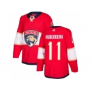 Men Adidas Florida Panthers #11 Jonathan Huberdeau Red Home Authentic Stitched NHL Jersey