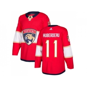 Men Adidas Florida Panthers #11 Jonathan Huberdeau Red Home Authentic Stitched NHL Jersey