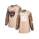 Men Adidas Florida Panthers #16 Aleksander Barkov Camo Authentic 2017 Veterans Day Stitched NHL Jersey