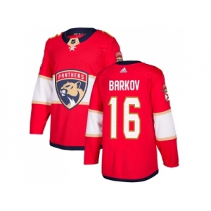 Men Adidas Florida Panthers #16 Aleksander Barkov Red Home Authentic Stitched NHL Jersey