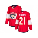 Men Adidas Florida Panthers #21 Vincent Trocheck Red Home Authentic Stitched NHL Jersey