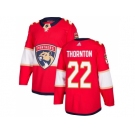 Men Adidas Florida Panthers #22 Shawn Thornton Red Home Authentic Stitched NHL Jersey