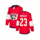 Men Adidas Florida Panthers #23 Connor Brickley Red Home Authentic Stitched NHL Jersey