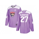 Men Adidas Florida Panthers #27 Nick Bjugstad Purple Authentic Fights Cancer Stitched NHL Jersey