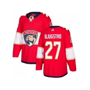 Men Adidas Florida Panthers #27 Nick Bjugstad Red Home Authentic Stitched NHL Jersey