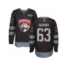 Men Adidas Florida Panthers #63 Evgenii Dadonov Black 1917-2017 100th Anniversary Stitched NHL Jersey