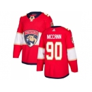 Men Adidas Florida Panthers #90 Jared McCann Red Home Authentic Stitched NHL Jersey