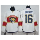 Men Florida Panthers #16 Aleksander Barkov White Road Stitched NHL Jersey