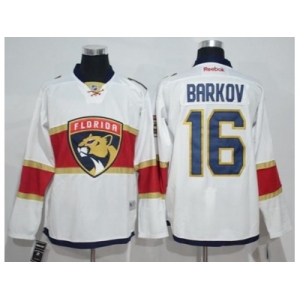 Men Florida Panthers #16 Aleksander Barkov White Road Stitched NHL Jersey