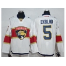 Men Florida Panthers #5 Aaron Ekblad White Road Stitched NHL Jersey