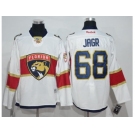 Men Florida Panthers #68 Jaromir Jagr White Road Stitched NHL Jersey