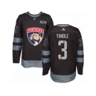 Men's Adidas Florida Panthers #3 Keith Yandle Authentic Black 1917-2017 100th Anniversary NHL Jersey