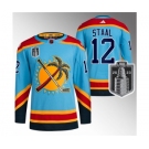 Men's Florida Panthers #12 Eric Staal Blue 2023 Stanley Cup Final Reverse Retro Stitched Jersey