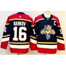Men's Florida Panthers #16 Aleksander Barkov Black 2024-25 Home With C Patch Stitched Hockey Jersey