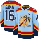 Men's Florida Panthers #16 Aleksander Barkov Blue 2025 Stanley Cup Final Premium Stitched NHL Hockey Jersey