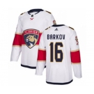 Men's Florida Panthers #16 Aleksander Barkov White Road Stitched Hockey Jersey