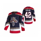 Men's Florida Panthers #42 Gustav Forsling Navy Stitched Jersey