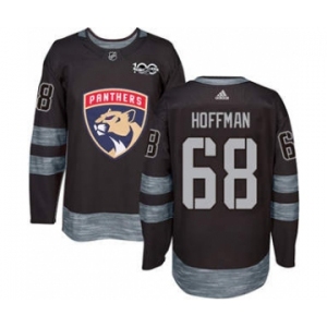 Men's Florida Panthers #68 Mike Hoffman Black 1917-2017 100th Anniversary Stitched Hockey