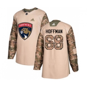 Men's Florida Panthers #68 Mike Hoffman Camo 2017 Veterans Day Stitched Hockey Jersey