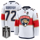 Men's Florida Panthers #72 Sergei Bobrovsky White 2025 Stanley Cup Final Premium Stitched NHL Hockey Jersey