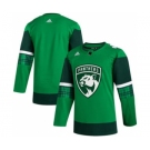 Men's Florida Panthers Blank 2020 St. Patrick's Day Stitched Hockey Jersey Green