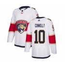 Men's Panthers #10 Brett Connolly White Road Authentic Stitched Hockey Jersey