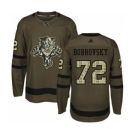 Men's Panthers #72 Sergei Bobrovsky Green Salute to Service Stitched Hockey Jersey