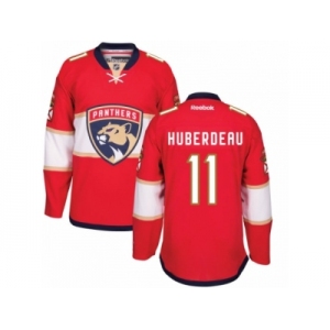 Men's Reebok Florida Panthers #11 Jonathan Huberdeau Authentic Red Home NHL New Jersey