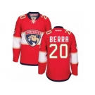 Men's Reebok Florida Panthers #20 Reto Berra Authentic Red Home NHL New Jersey