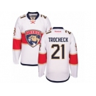 Men's Reebok Florida Panthers #21 Vincent Trocheck Authentic White Away NHL New Jersey