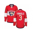 Men's Reebok Florida Panthers #3 Keith Yandle Authentic Red Home NHL Jersey