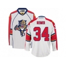 Men's Reebok Florida Panthers #34 James Reimer Premier White Away NHL Jersey