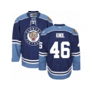 Men's Reebok Florida Panthers #46 Jakub Kindl Authentic Navy Blue Third NHL Jersey