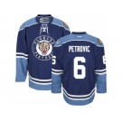 Men's Reebok Florida Panthers #6 Alex Petrovic Authentic Navy Blue Third NHL Jersey