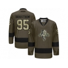 Men's Reebok Florida Panthers #95 Henrik Borgstrom Authentic Green Salute to Service NHL Jersey