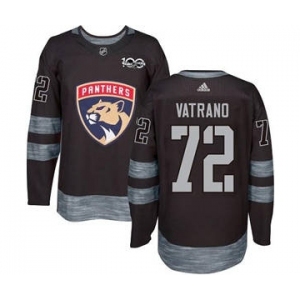 Panthers #72 Frank Vatrano Black 1917-2017 100th Anniversary Stitched Hockey Jersey