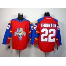 nhl jerseys florida panthers #22 thornton red