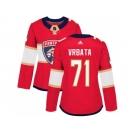 Women Adidas Florida Panthers #71 Radim Vrbata Red Home Authentic Stitched NHL Jerse