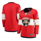 Women's Florida Panthers Blank Red 2025 Stanley Cup Final Home Stitched Hockey Jersey