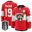 Youth Florida Panthers #19 Matthew Tkachuk White 2025 Stanley Cup Final Premium Stitched NHL Hockey Jersey
