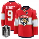 Youth Florida Panthers #9 Sam Bennett White 2025 Stanley Cup Final Premium Stitched NHL Hockey Jersey