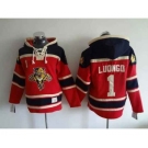 nhl jerseys florida panthers #1 luongo red-blue[pullover hooded sweatshirt]