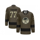 Buffalo Sabres #77 Pierre Turgeon Green Salute to Service Stitched NHL Jersey