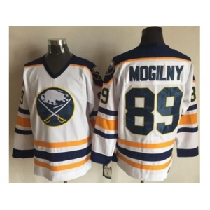 Buffalo Sabres #89 Alexander Mogilny White CCM Throwback Stitched NHL Jersey