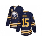 Men Adidas Buffalo Sabres #15 Jack Eichel Navy Blue Home Authentic Stitched NHL Jersey